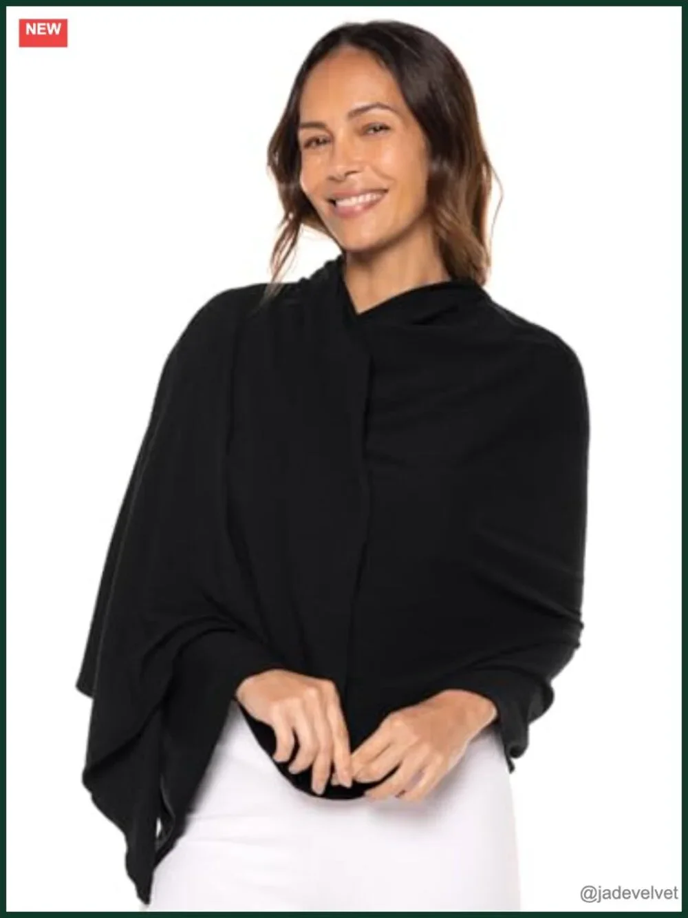UPF 50+ Sun Protection Beach Shawl - Lightweight Zinc Oxide Wrap